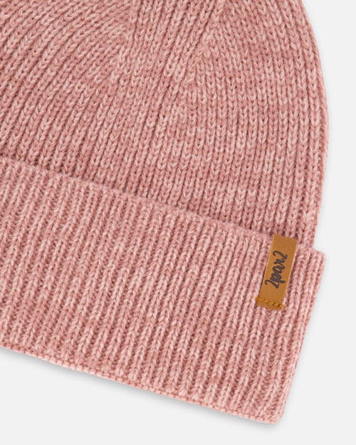 Deux Par Deux Mid-season Knit Hat In Brown
