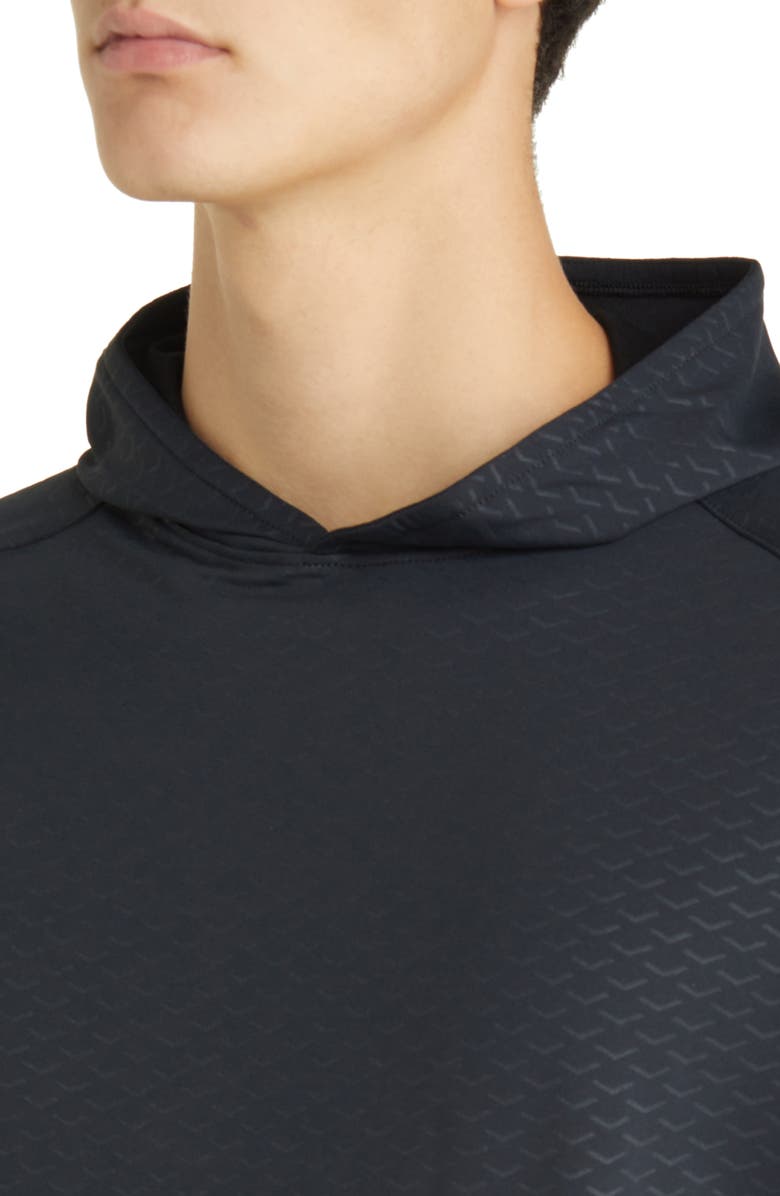 Peter Millar Pine Arrow Print Performance Hoodie, Alternate, color, 