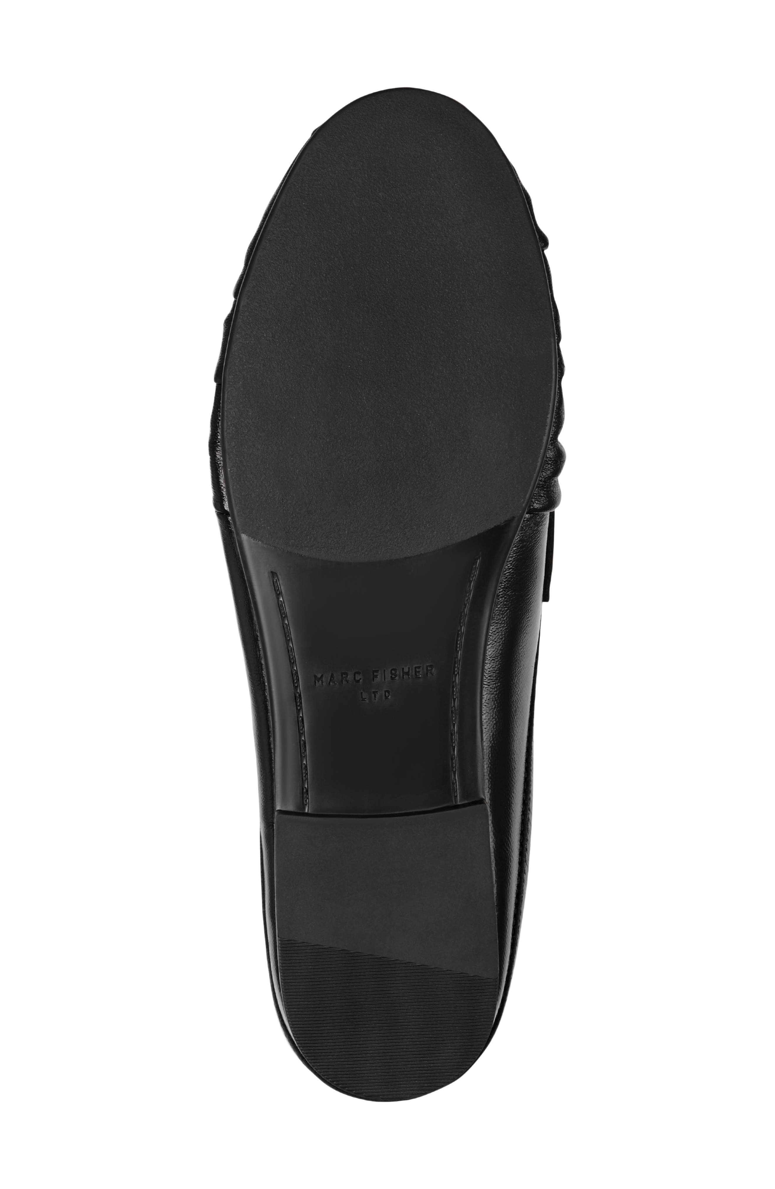 Marc Fisher LTD Jaynie Almond Toe Loafer Mule, Alternate, color, Black