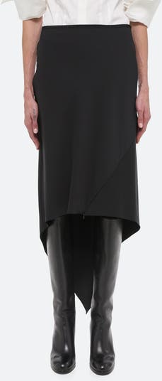 Helmut Lang Scarf Hem Virgin Wool Maxi Skirt | Nordstromrack