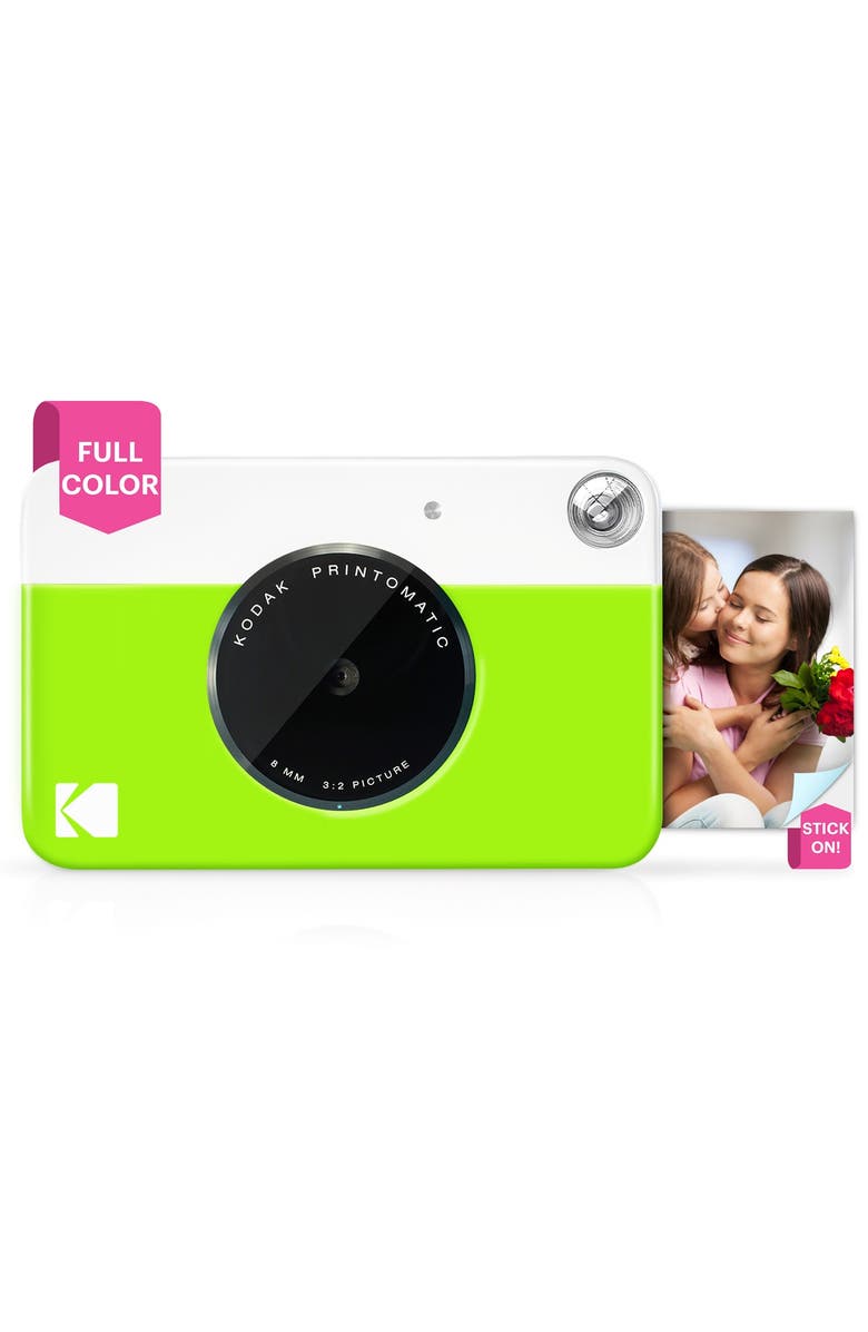 Kodak Printomatic Instant Print Camera - Portable Camera Prints on Zink 2x3 Photo Paper, Main, color, Green
