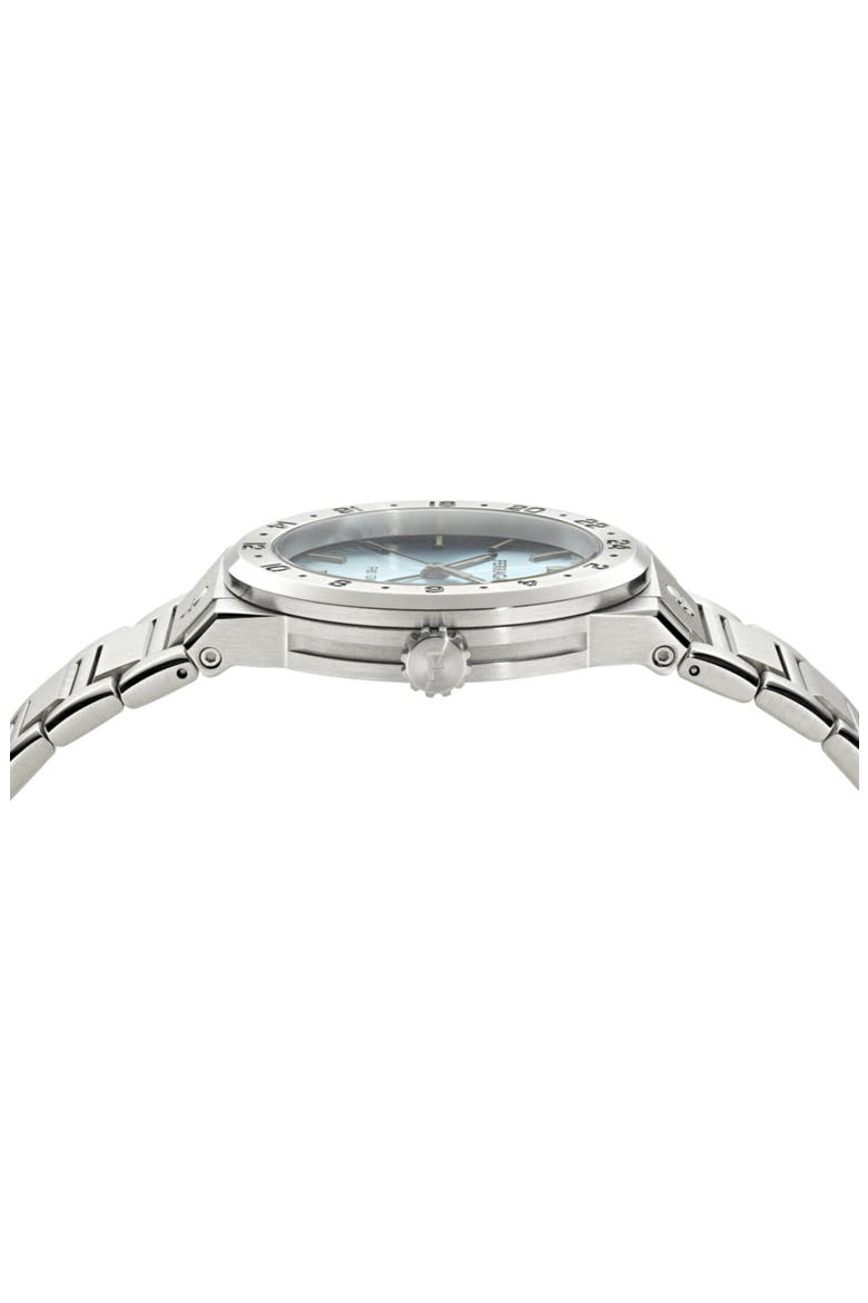 F-80 Classic GMT Bracelet Watch, 41mm, Alternate, color, STAINLESS  STEEL AQUA