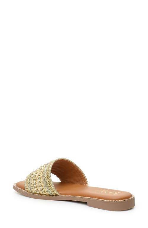 NICOLE MILLER NICOLE MILLER RHINESTONE WOVEN SLIDE SANDAL 