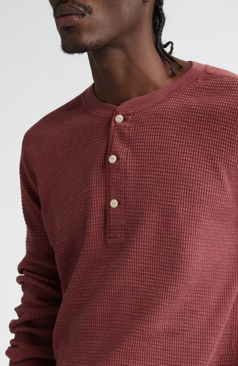 Double RL Garment Dye Waffle Knit Henley, Alternate, color,