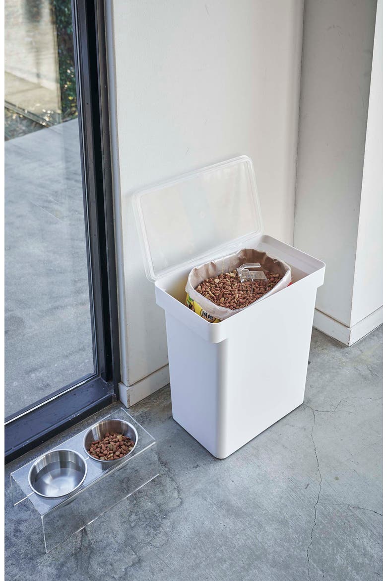 Extra-Large Airtight Pet Rolling Food Storage Container, Alternate, color, WHITE