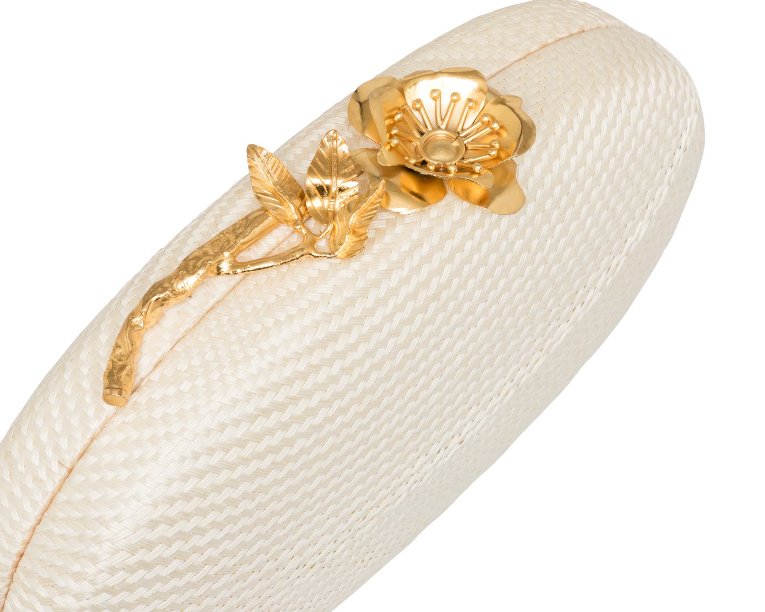 Joanna Oval Clutch, Alternate, color, OFF WHITE