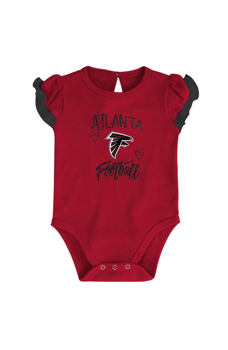 Outerstuff Newborn & Infant Red/Black Atlanta Falcons Too Much Love Two-Piece Bodysuit Set, Alternate, color, 