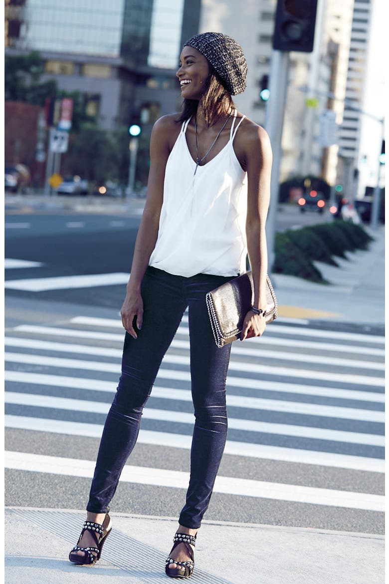 Super Skinny Velvet Leggings, Alternate, color, BLUE NIGHT