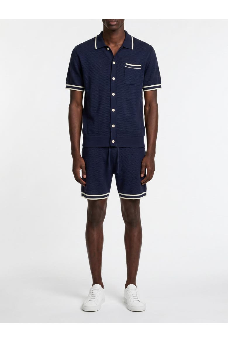 Resort Knitted Shirt, Alternate, color, Navy