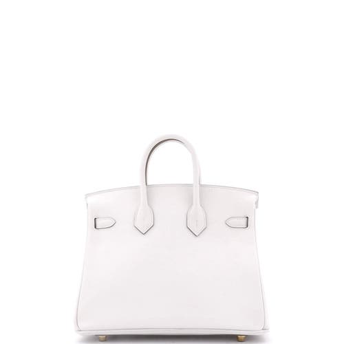 Pre-owned Hermes Hermes Birkin Handbag Grey Swift With Gold Hardware 25 In Gray