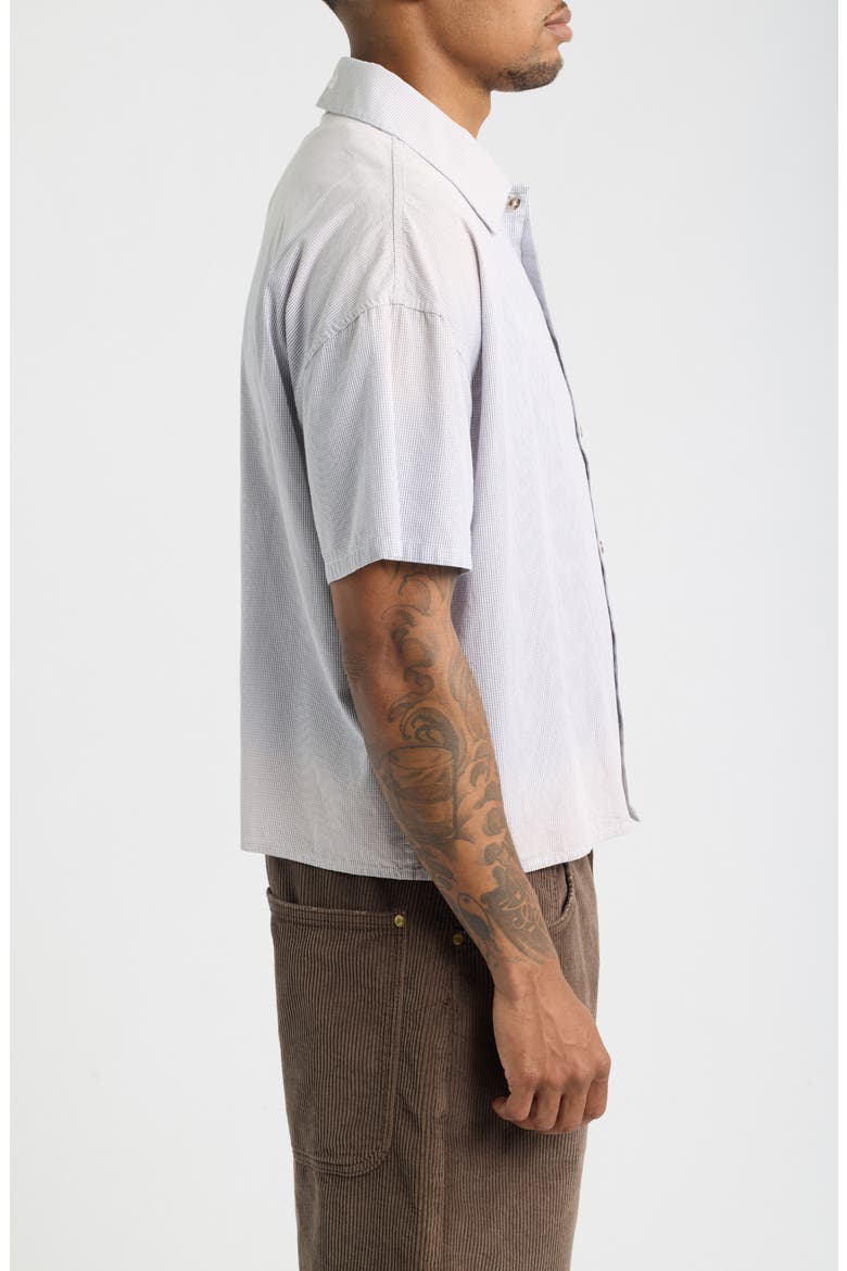 Summer Cotton Button-Up Shirt, Alternate, color, GINGHAM