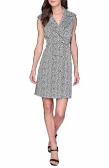 KARL LAGERFELD PARIS Abstract Jacquard Sheath Dress