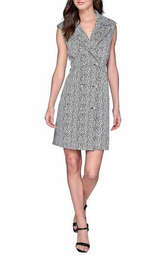 KARL LAGERFELD PARIS Abstract Jacquard Sheath Dress