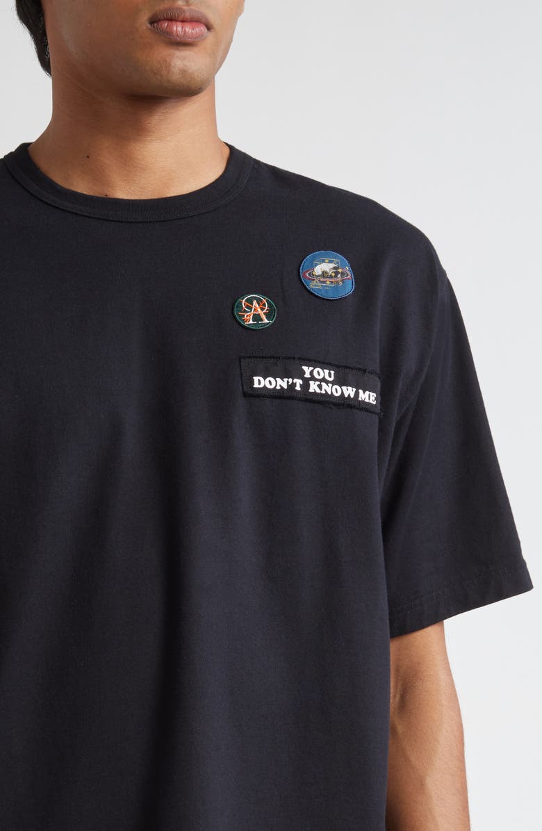 Undercover Embroidered Patch T-Shirt, Alternate, color, Black