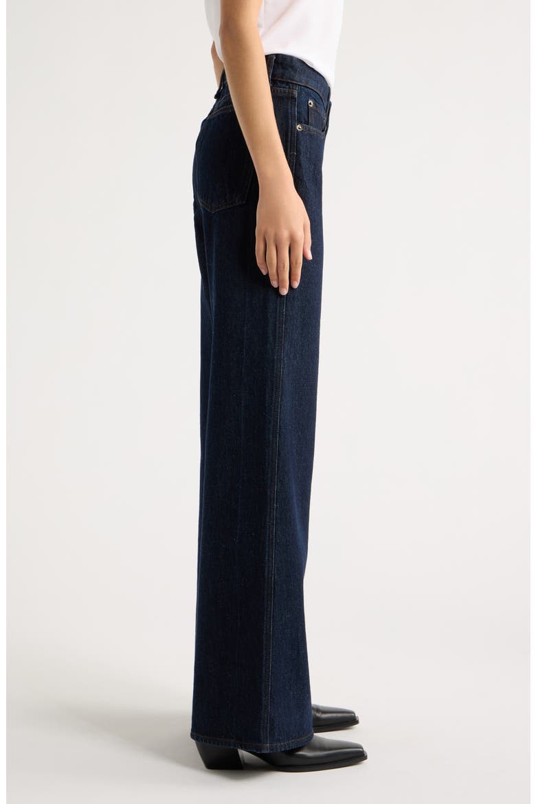 Josie Low Rise Relaxed Flare Jeans, Alternate, color, DARK RINSE