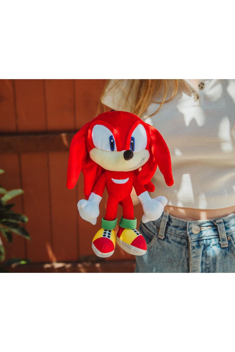 Sonic the Hedgehog 8-Inch Character Plush Toy | Knuckles the Echidna, Alternate, color, Red