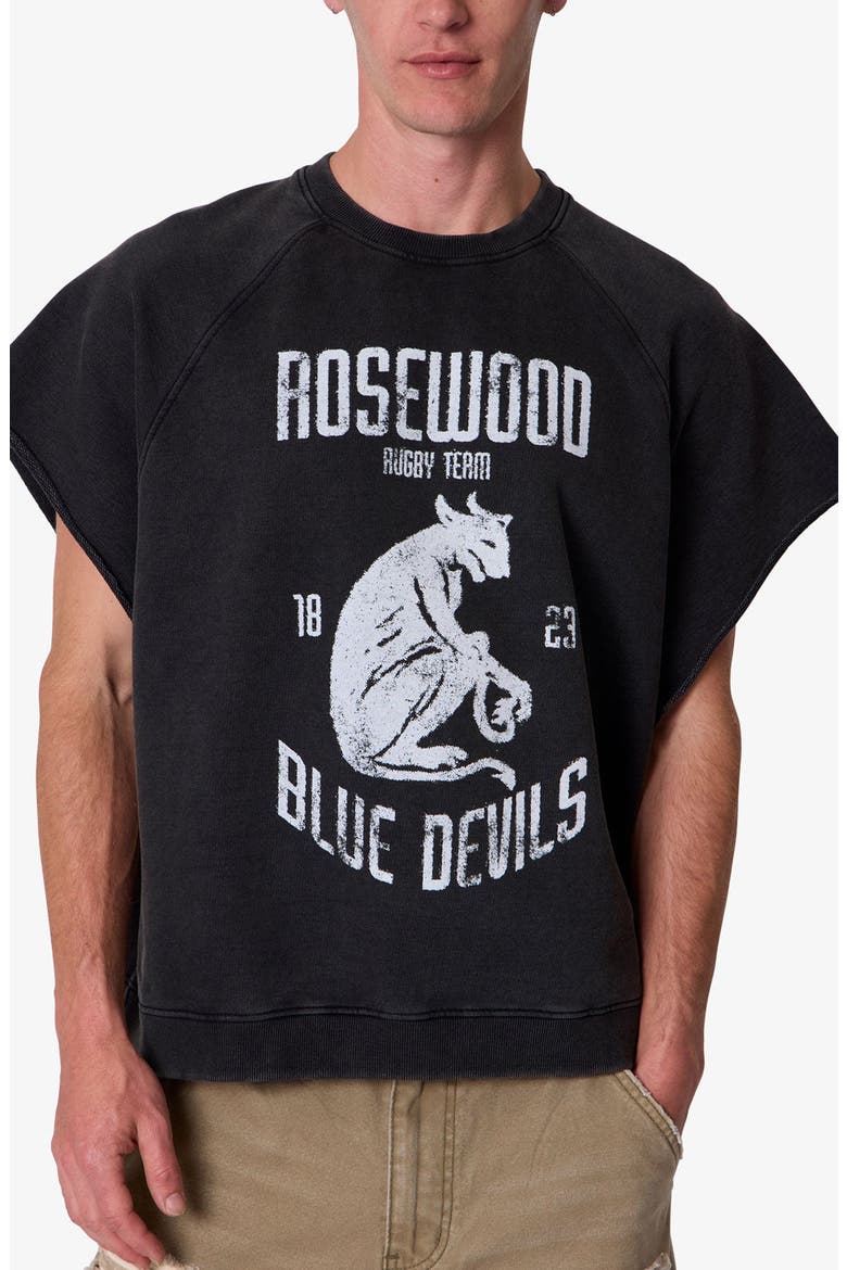 Rosewood Distressed Graphic Cutoff T-Shirt, Alternate, color, WASHED BLACK