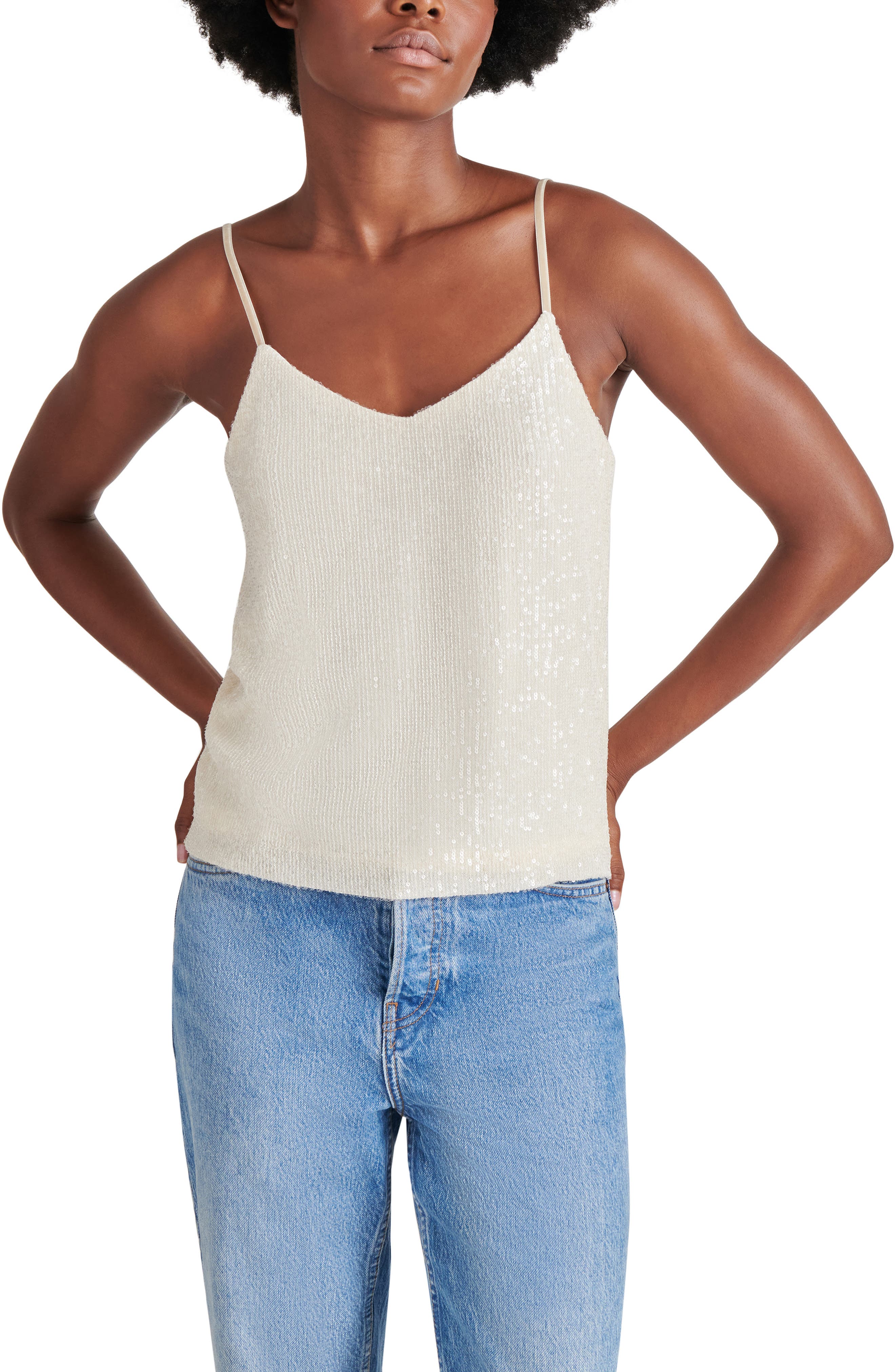 Steve Madden Stretch Sequin Camisole