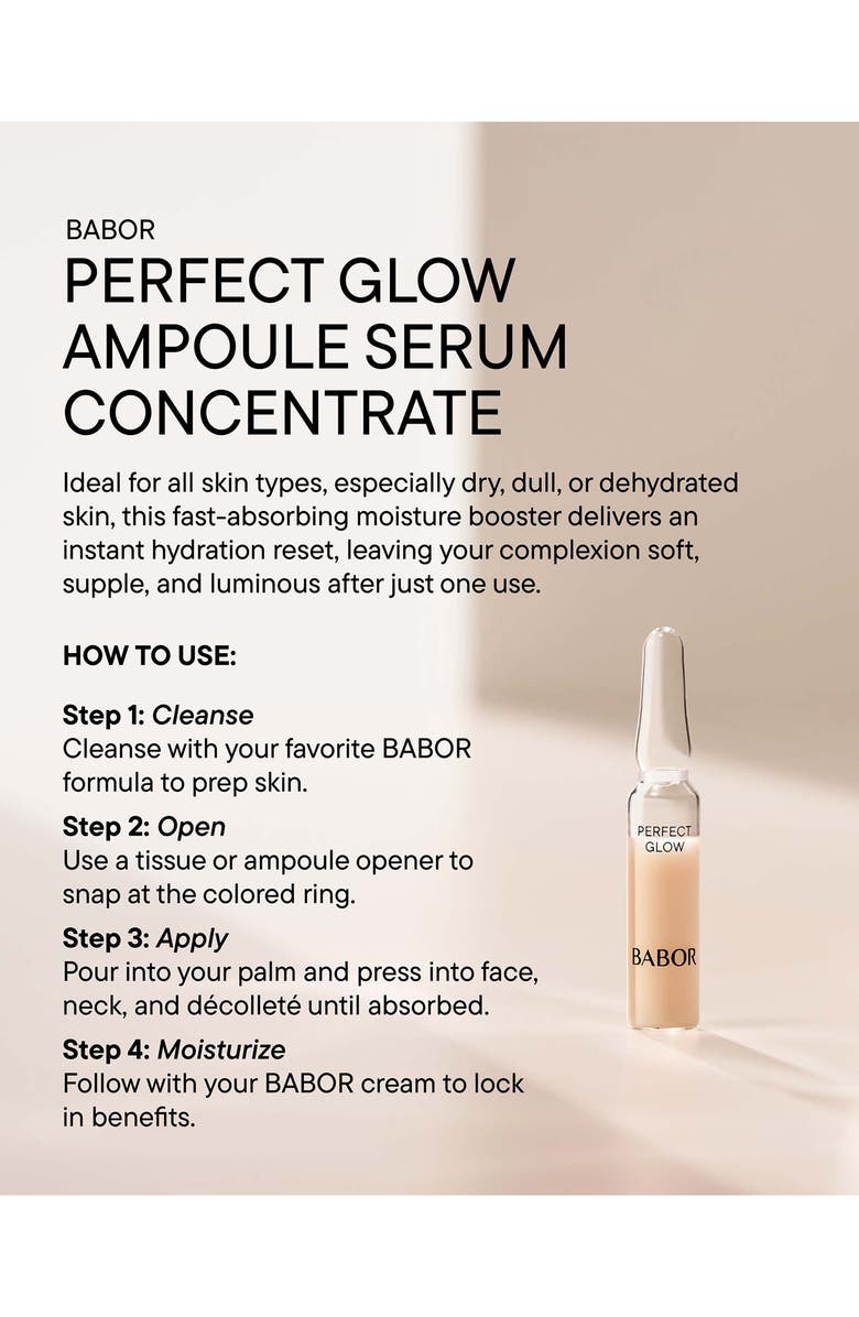 BABOR Perfect Glow Ampoule Concentrates, Alternate, color, 