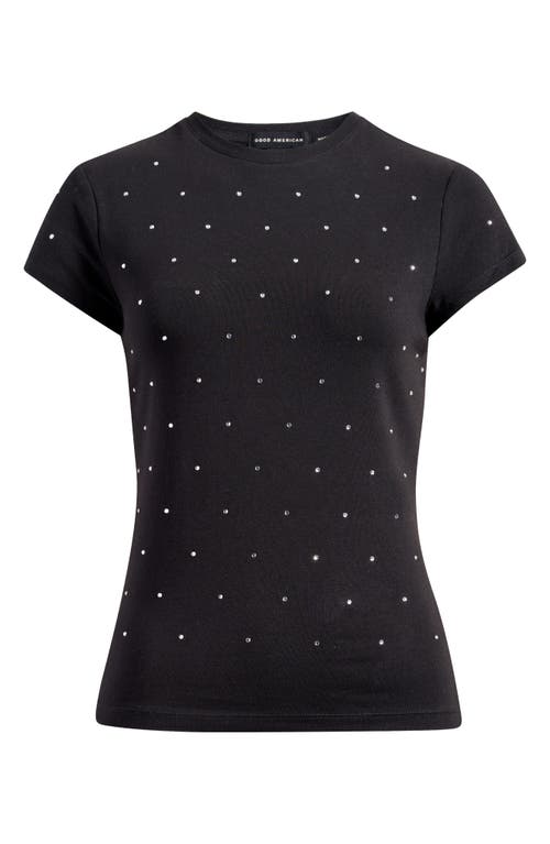 GOOD AMERICAN GOOD AMERICAN CRYSTAL BABY TEE