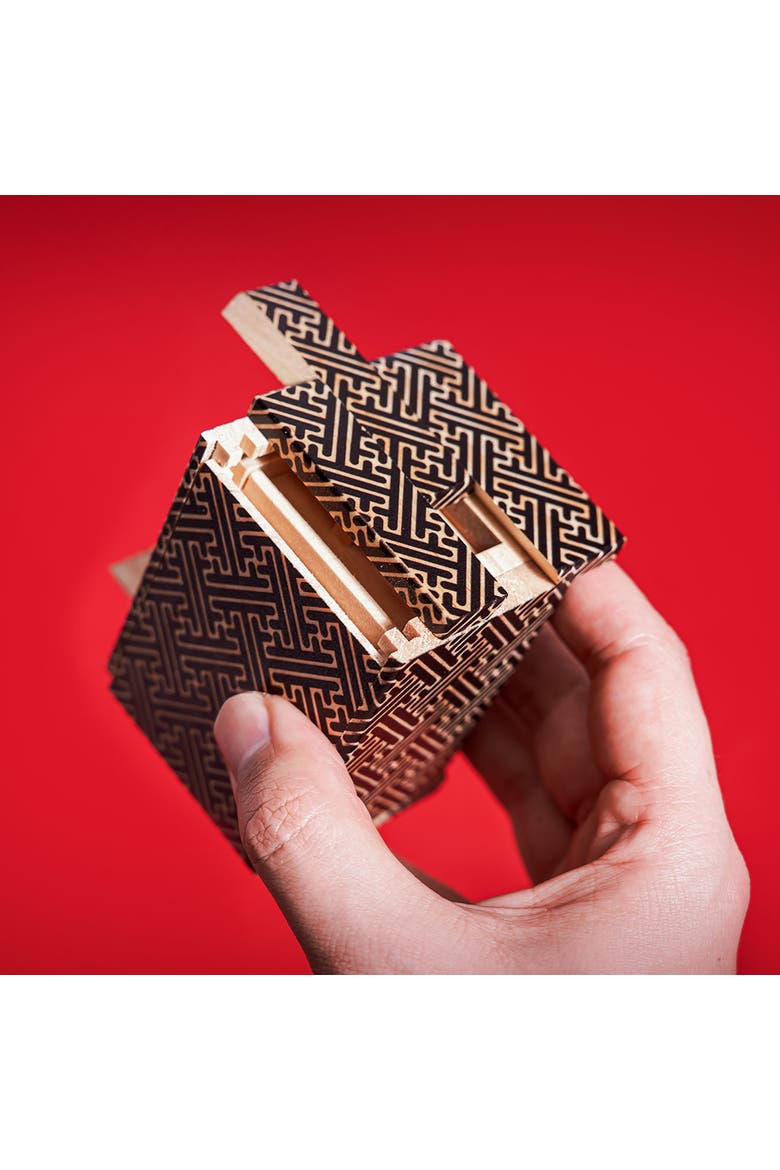 Japanese Puzzle Box 3D Wooden Brainteaser, Alternate, color, Multicolored