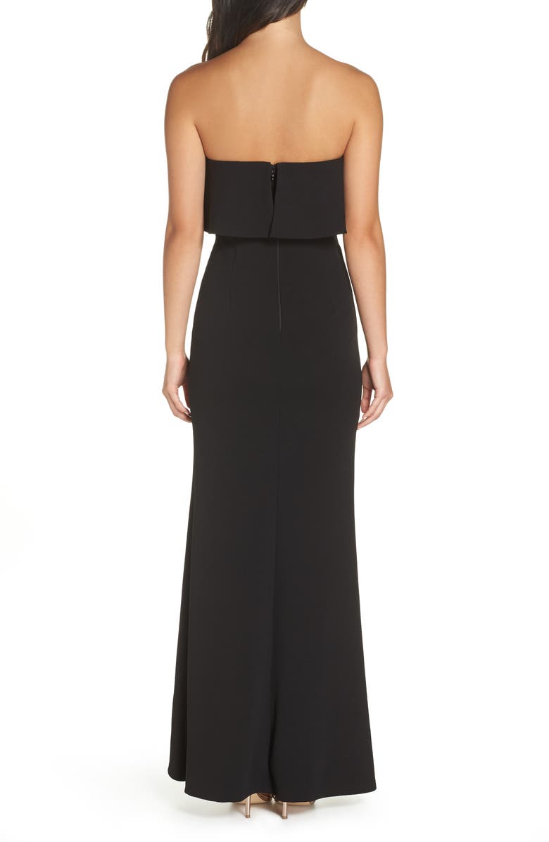 Lulus Off the Shoulder Maxi Gown, Alternate, color, 