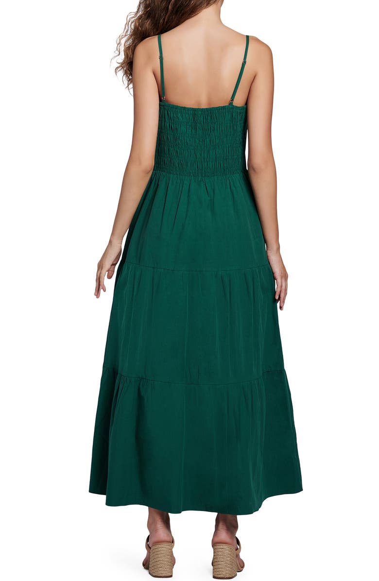 Lost + Wander Lovers Rock Cotton Maxi Dress, Alternate, color, Emerald