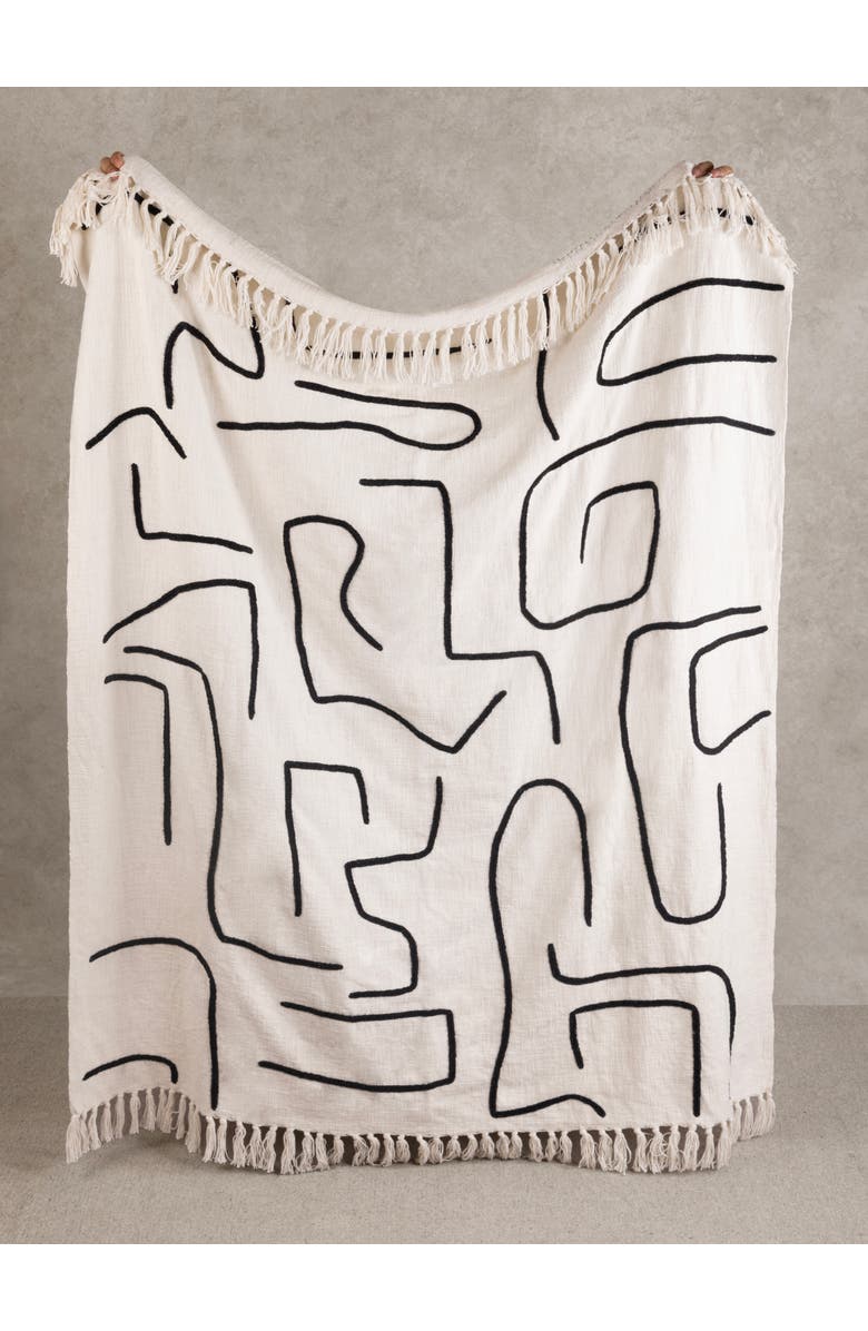 GAURI KOHLI Slovenia Throw Blanket 50"x60", Main, color, Multicolored