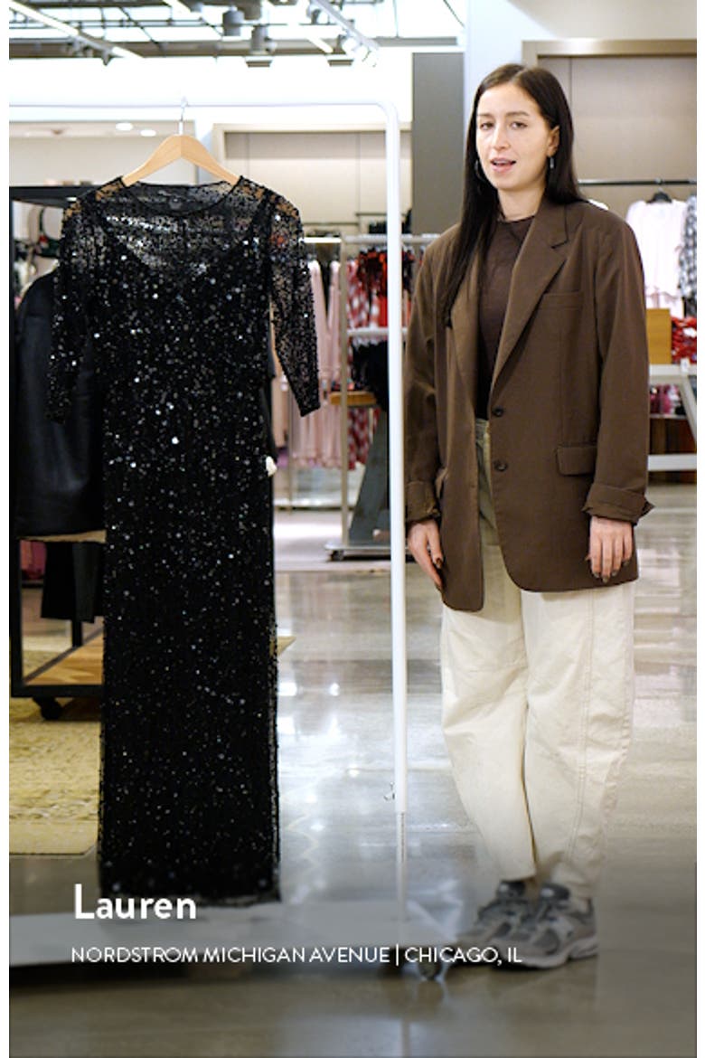 Beaded Cocktail Dress with Bolero video