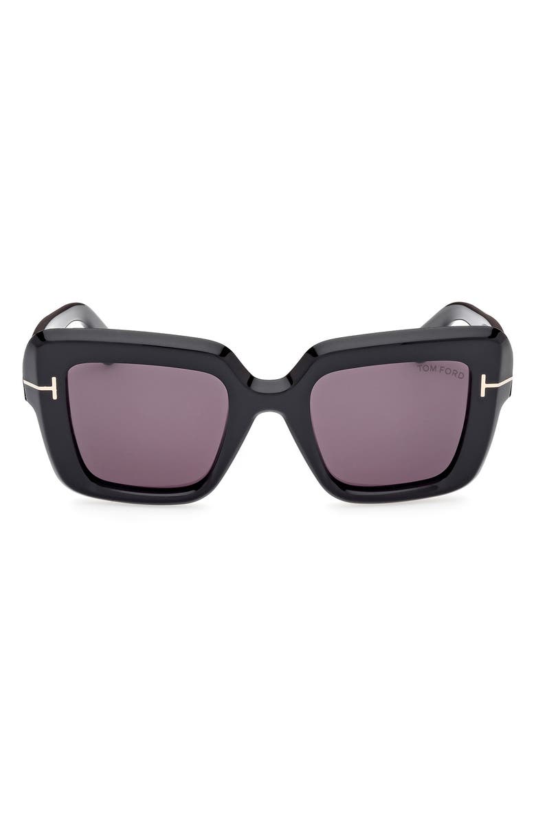 TOM FORD Esme 50mm Square Sunglasses, Main, color, 