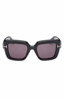 TOM FORD Esme 50mm Square Sunglasses