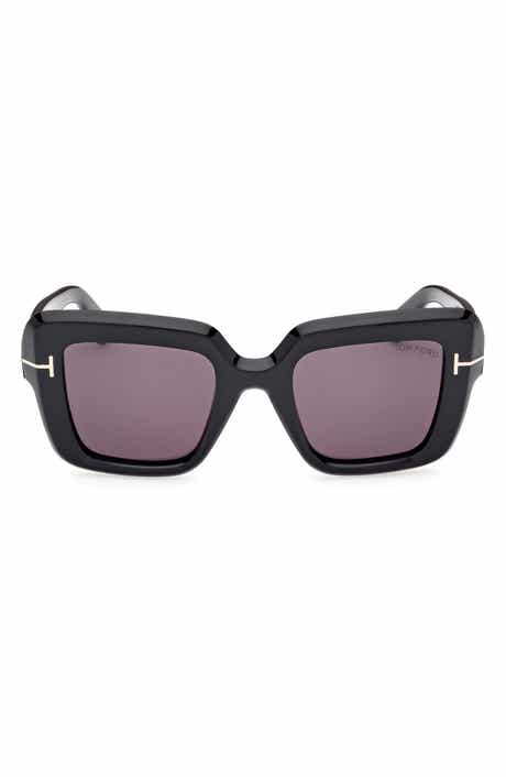 TOM FORD Esme 50mm Square Sunglasses