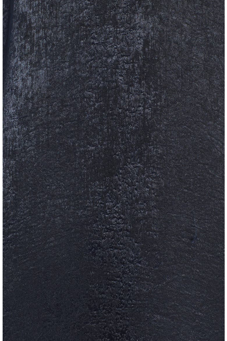 Satin Choker Wrap Dress, Alternate, color, DARK INDIGO