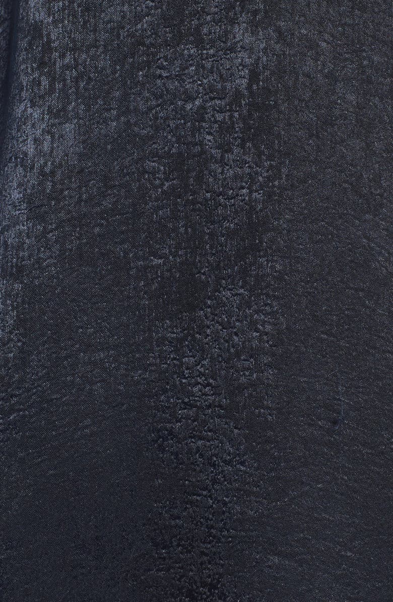 All in Favor Satin Choker Wrap Dress, Alternate, color, 