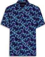 Bugatchi Digital Print Cotton Polo Shirt