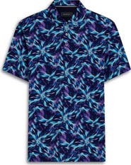 Bugatchi Digital Print Cotton Polo Shirt