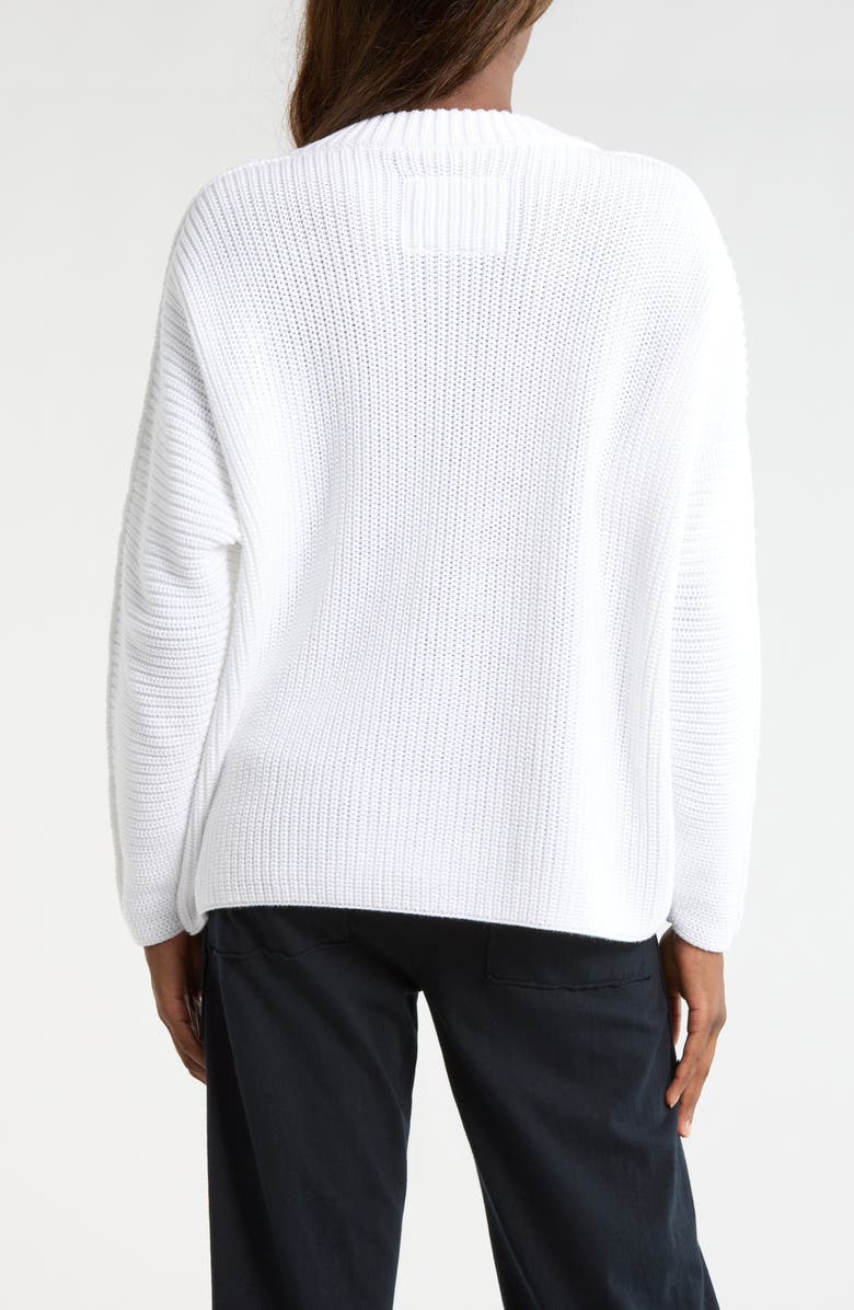 Frank & Eileen Montecito Cotton Cardigan, Alternate, color, White