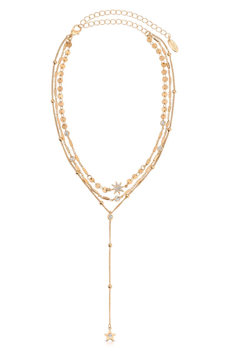 Ettika Forever Falling Multichain Necklace, Main, color, Gold