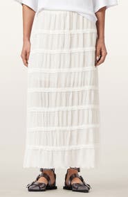 AllSaints Lila Tiered Midi Skirt