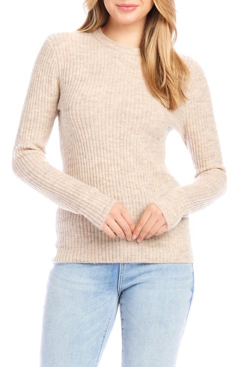 Wide Rib Crewneck Sweater