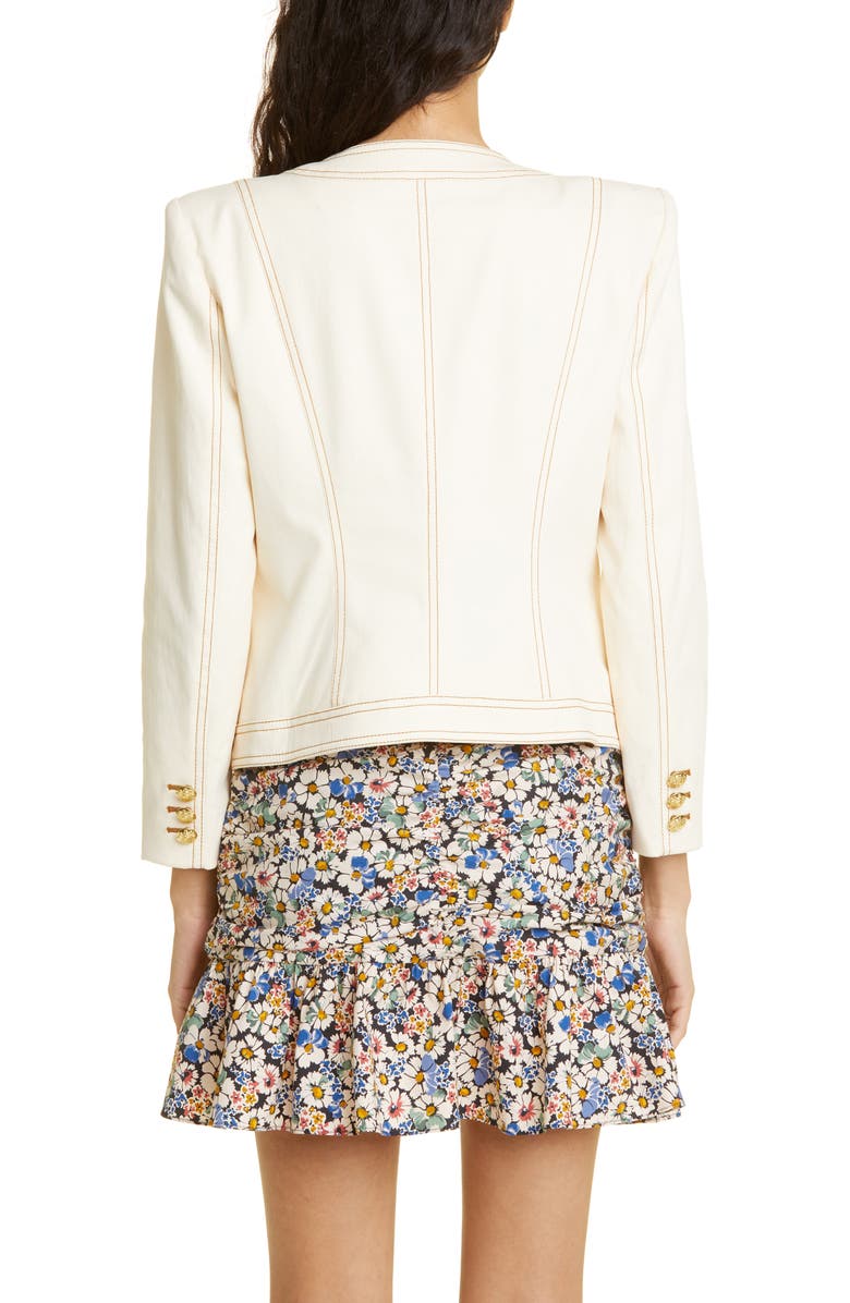 Veronica Beard Ferazia Stretch Cotton Jacket, Alternate, color,
