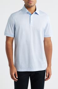 Bugatchi Diamond Piqué Cotton Polo