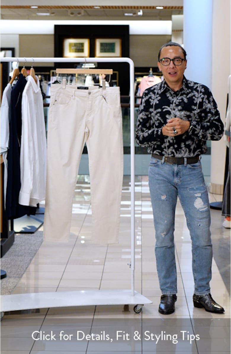 Kingston Modern Straight Leg Twill Pants, sales video thumbnail