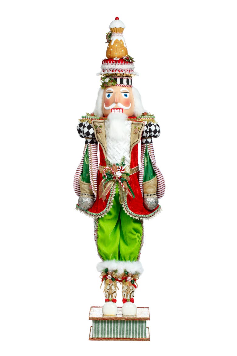 Gingerbread Nutcracker, Large, Main, color, Bright Green
