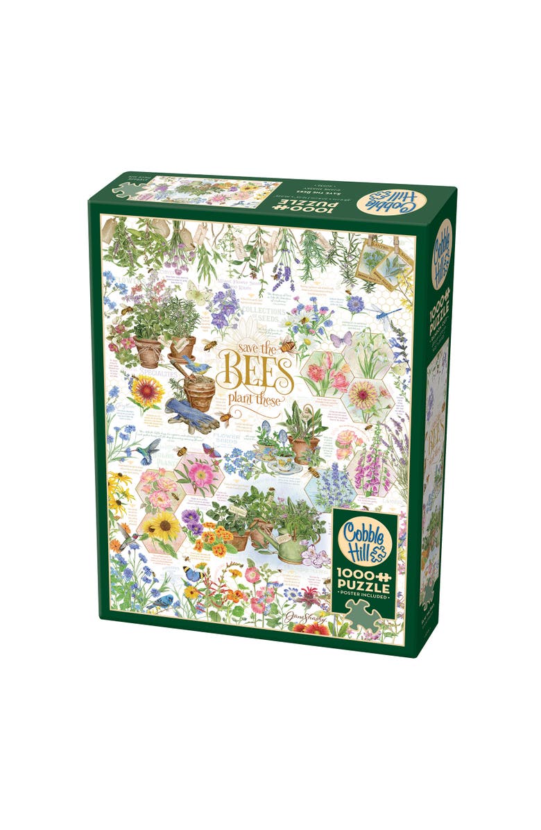 Cobble Hill Save the Bees 1000 Piece Puzzle, Main, color, Multicolored