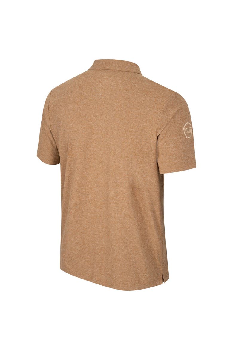 Men's Colosseum Khaki Georgia Bulldogs OHT Military Appreciation Cloud Jersey Desert Polo, Alternate, color, Khaki