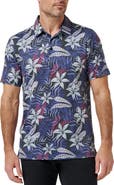 TravisMathew Featherweight Tropical Piqué Polo