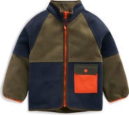 Mini Boden Kids' Colorblocked Fleece Jacket
