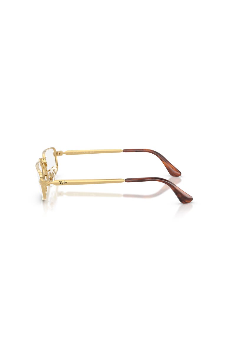 52mm Rectangle optical glasses, Alternate, color, Gold
