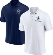 FANATICS Men's Fanatics Branded White/Navy Dallas Cowboys Throwback Polo Combo Set